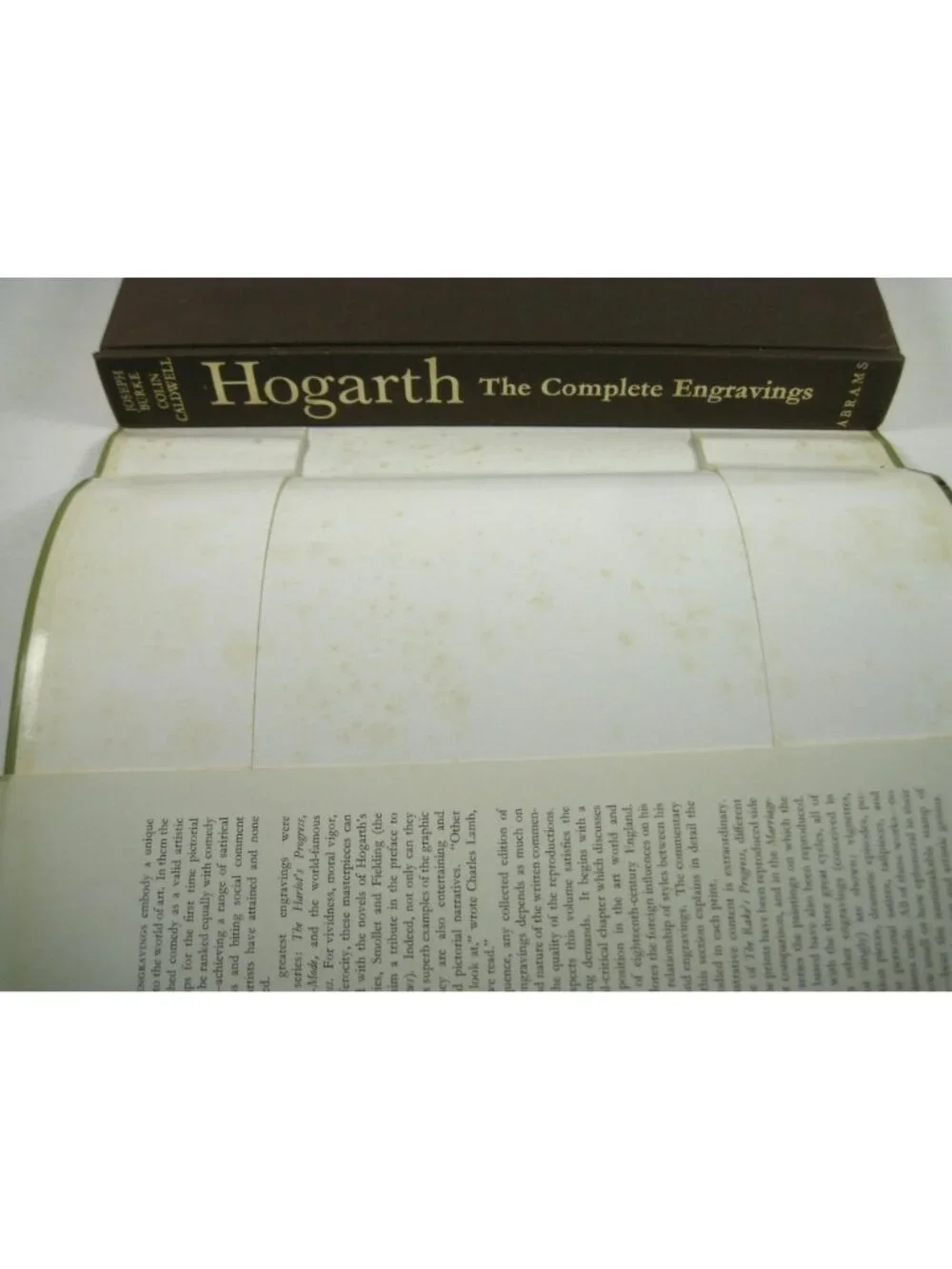 Hogarth The Complete Engravings Hardcover Joseph Burke Colin Caldwell READ